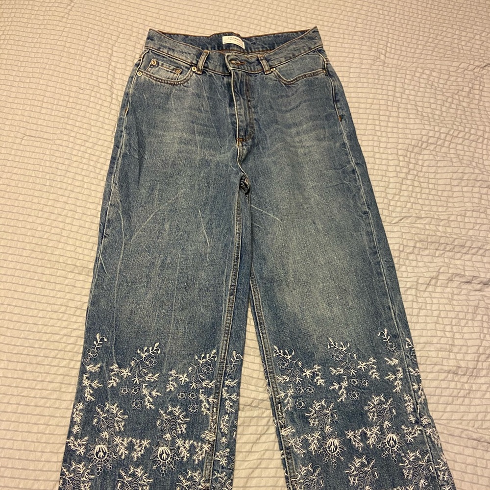 Zara high rise mom jean sz 6